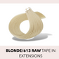 613/Blonde Raw Tape In Extensions