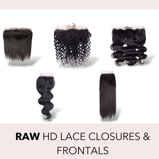 Raw HD Lace Closures & Lace Frontals